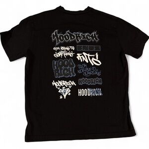 Hoodrich Graff Back XL Men's T-shirt Streetwear 100% Cotton Skater Goth